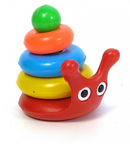 Пирамидка Улитка, 3 кольца (Пластмастер, 13010)